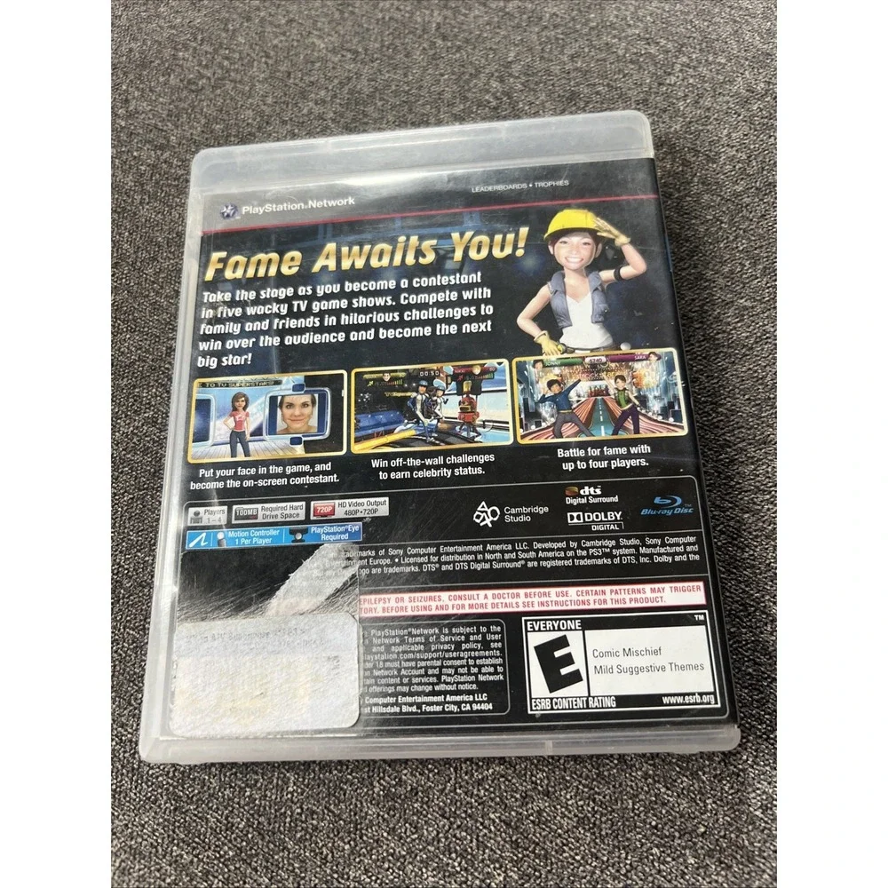Sony TV Superstars Video Game PS3 Blue Case PlayStation Move Required CIB